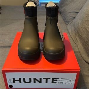 Hunter Black Ankle Boots